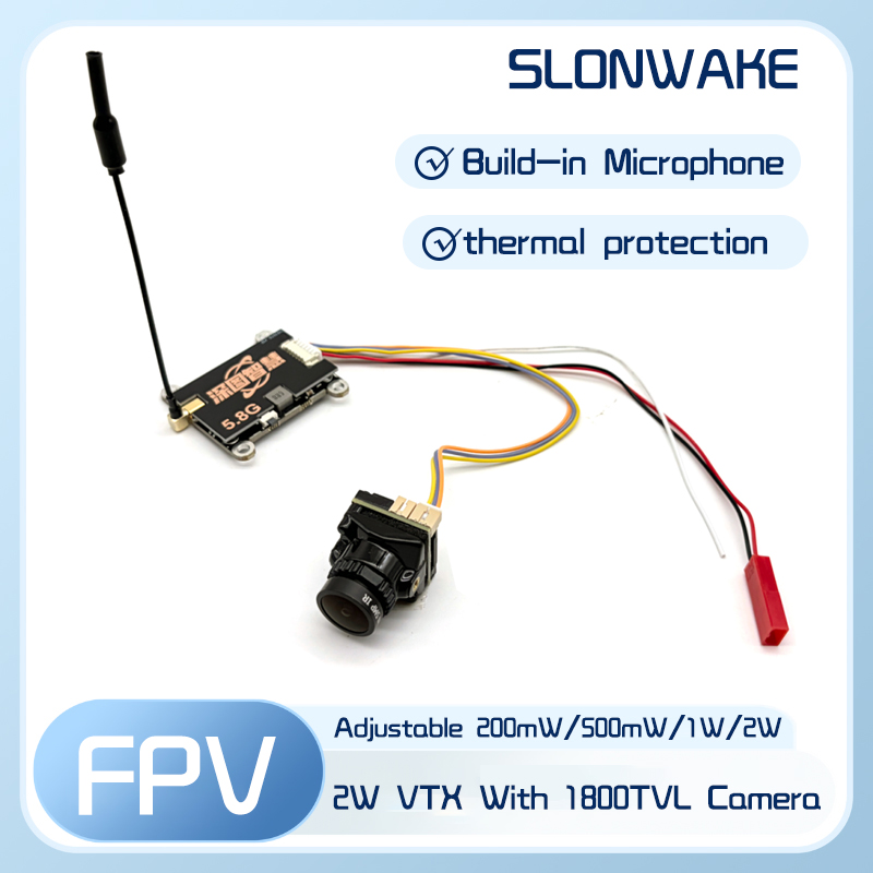 Fpv Drone Camera - SLONWAKE 5.8G 56CH 2W verici VTX,
