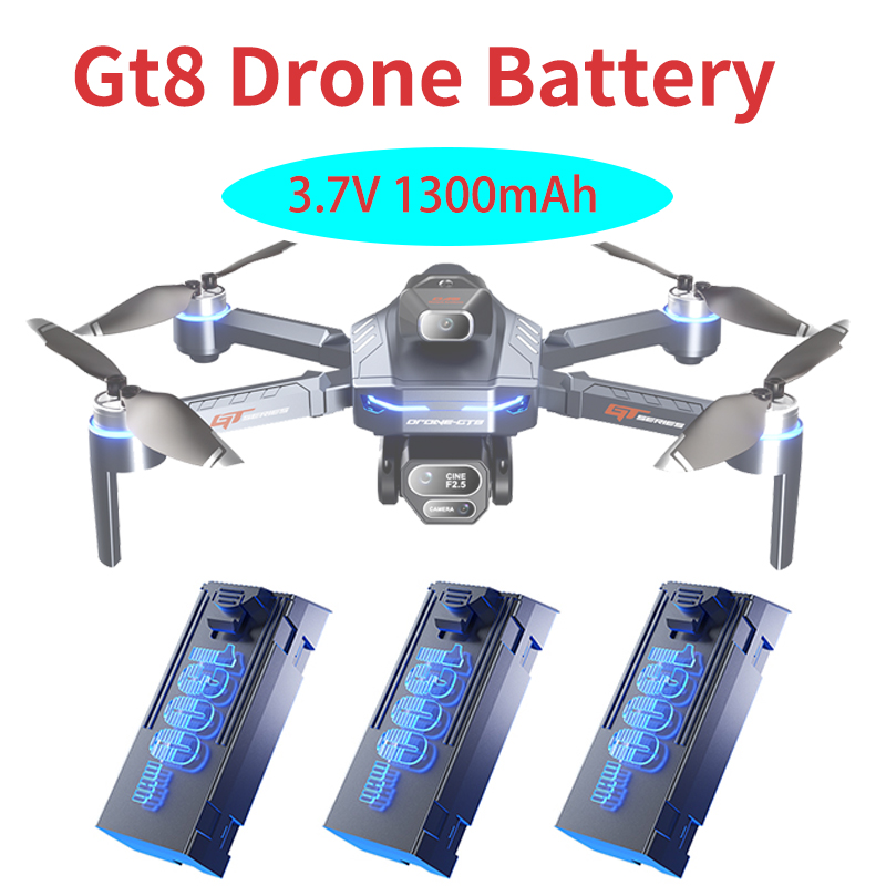 Drone Gt8 Rc - Orijinal 3.7V 1300mAh GT8 drone pili