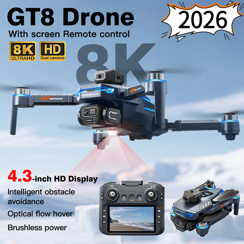 Drone Gt8 Rc - 2026 Yeni GT8 Drone 8K Profesyonel