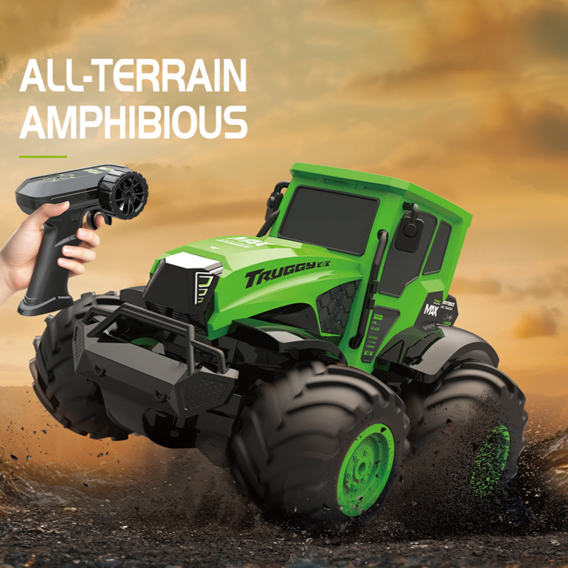 Drone Or Rc Car - 1:14 Ölçekli Amfibi RC Araba Tam