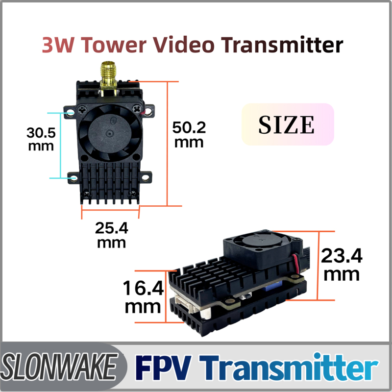 - Remote Control (Rc) Drone - SLONWAKE 5.8G 3000mW Simülasyon VTX FPV