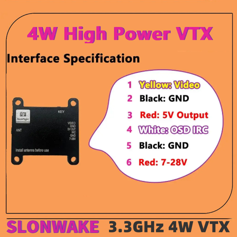 SLONWAKE FPV 3.3G 16CH 4000mW  - - Remote Control (Rc) Drone incelemesi ve fiyatı