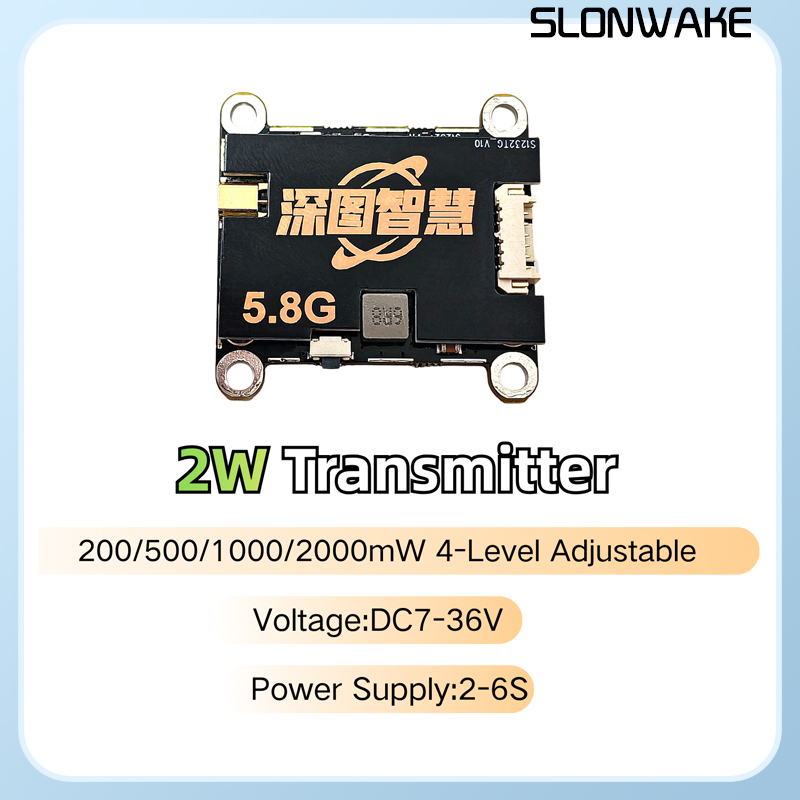 SLONWAKE 5.8G 56CH 2W verici V - Fpv Drone Camera incelemesi ve fiyatı