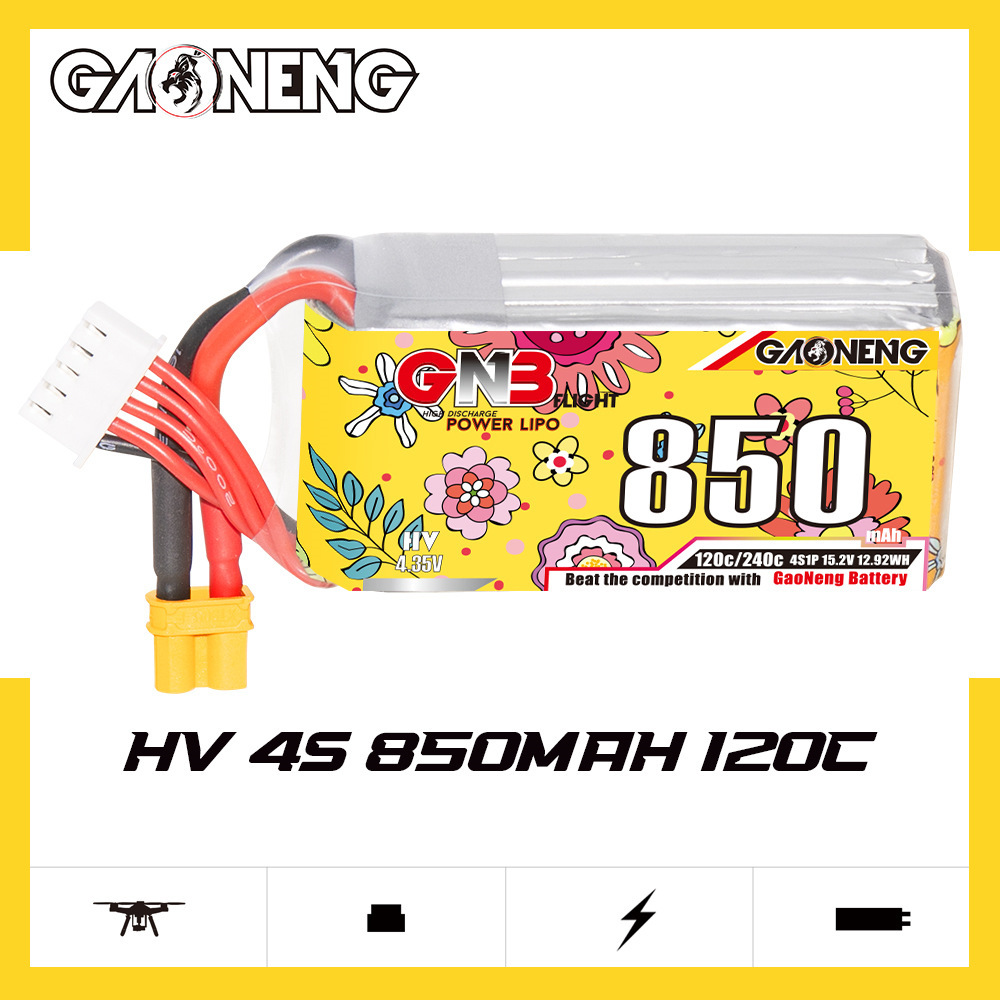 Yükseltildi GNB 4S 15.2V 850mA - Drone Rc Race incelemesi ve fiyatı