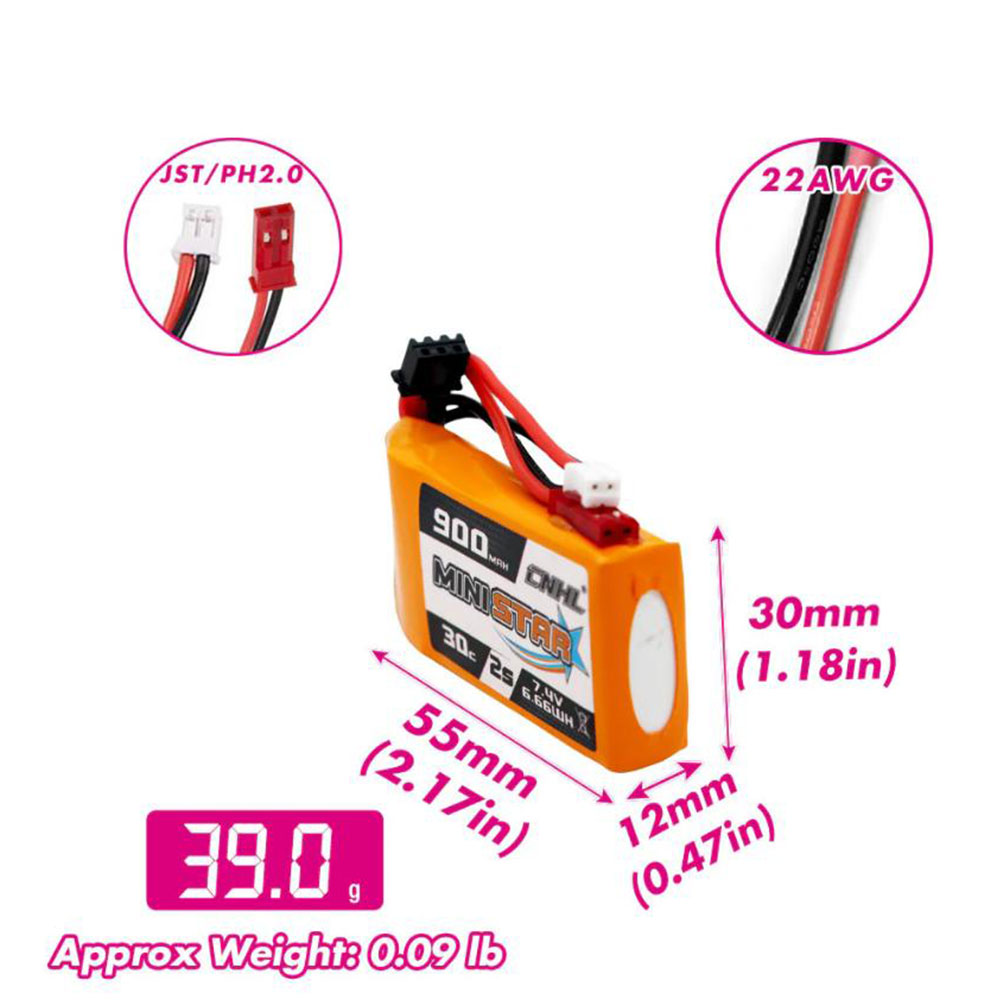 CNHL MiniStar Lipo Pil 2S 900m - Micro Fpv Quad incelemesi ve fiyatı