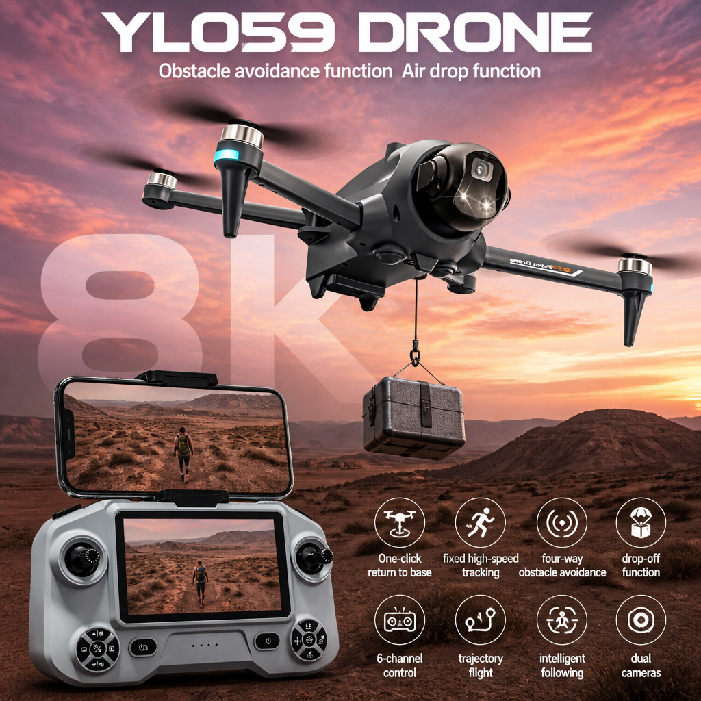 YENİ YL059 Drone GPS Otomatik  - Drone Rc Race incelemesi ve fiyatı